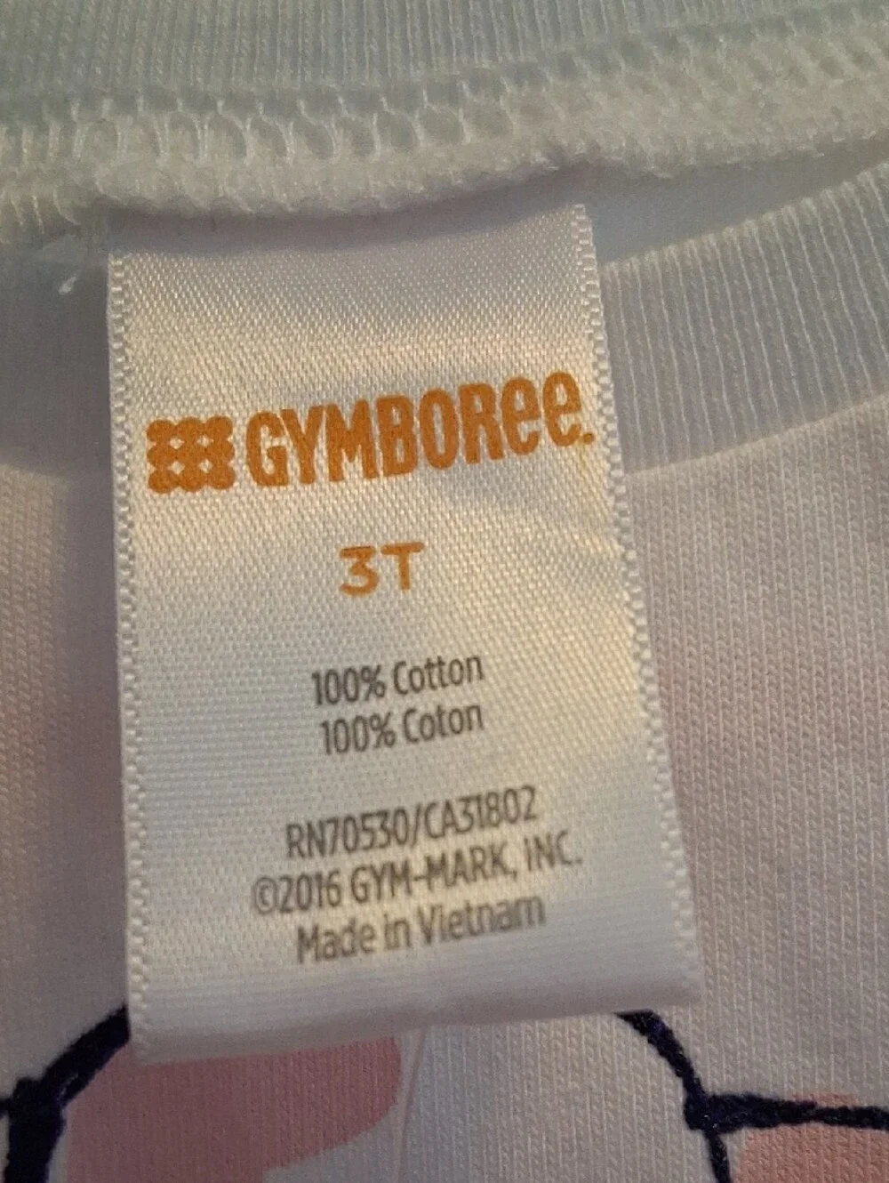 Gymboree white short